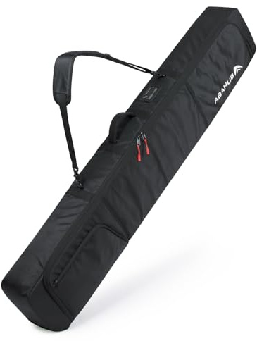 Abahub Sacca Snowboard 153 cm - Borsa Porta Snowboard/Sacca Porta Sci Imbottita e Impermeabile per Aereo e Interno Auto, con Tasca per Accessori - per Uomo e Donna