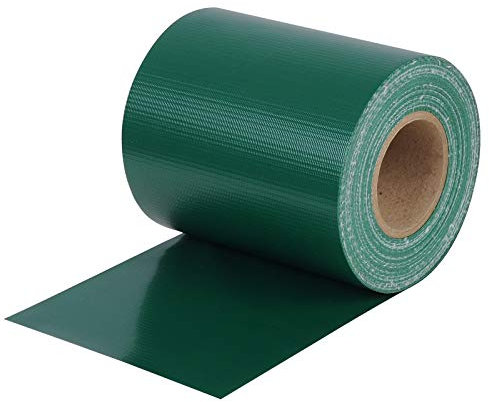 WOLTU Bandes Brise-Vue en PVC de 450g/m², Rouleau Brise-Vue Occultant 19cm x 35m, Résistant au Vent et au Soleil, pour Clôture, Jardin, Balcon, avec 25 Clips de Fixation, en Vert