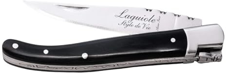 Laguiole Style de Vie Taschenmesser, Pakkaholz, mit Geschenkbox