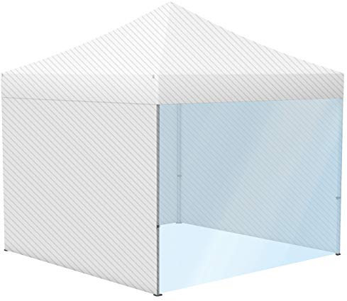 Vispronet® transparente/farblose Zeltwand für Profi Faltpavillon/Faltzelt Basic (300 cm Breite)