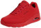 Skechers Herren Uno Stand On Air sneakers, Red Durabuck Mesh, 44 EU