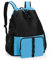 Fasrom Mesh Strandrucksack mit Reißverschluss unten, Sport Gym Rucksack zum Schwimmen, Strand und Pool(Patent Angemeldet), Blau