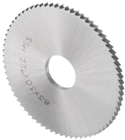 CoCud Disco de Sierra Circular, Diámetro de 63 mm, Eje de 16 mm, Grosor de 3 mm, 72 Dientes, Acero de Alta Velocidad (Hss) 6542 para Corte de Madera en Sierras de Mesa