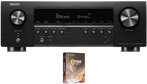 Denon AVR-S770H 7.2ch 8K Smart AV Receiver with Voice Control and DTS:X with 5 Year Amber Protection Plan (2023)