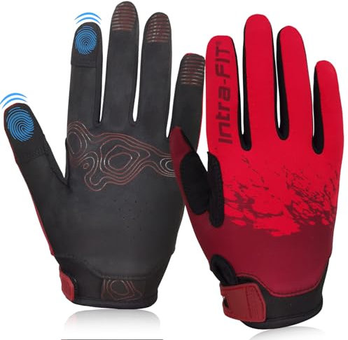 Intra-FIT Fahrradhandschuhe für Herren und Damen, Touchscreen, atmungsaktiv und leicht, Rennradhandschuhe für Outdoor-Sportarten