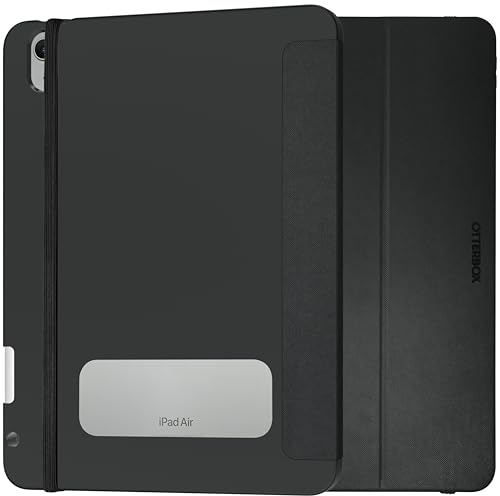 OtterBox React Folio Case for iPad Air 11 (M2/M3/M4) / iPad Air 10.9 (2022/2020), Shockproof, Drop proof, Ultra-Slim Protective Folio Case, Tested to Military Standard, Black, Non-Retail Packaging