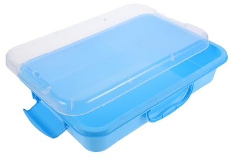 WESIEVYA Caja de Arena Multifuncional para Niños con Tapa Juguetes de Arena para Interiores y Exteriores Almacenamiento Organizado Seguro Estimula la Creatividad Mini Arenero con Moldes