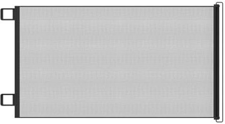 Puerta retráctil para interiores, puertas retráctiles para mascotas para perros, de red a prueba de niños, deflector para gatos, sin perforaciones, para terraza, chimenea, patio, escalera