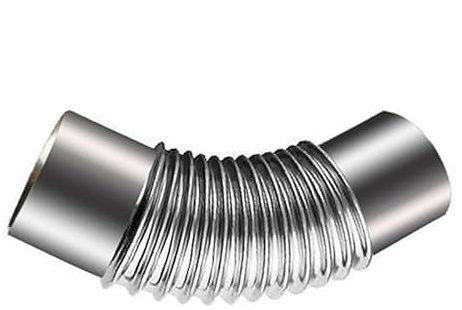 Elbow Stove Pipe, Pipe Elbow 45° Stainless Steel Chimney Exhaust, 1PC Flue Adapter Tube Heat Resistant(50mm)