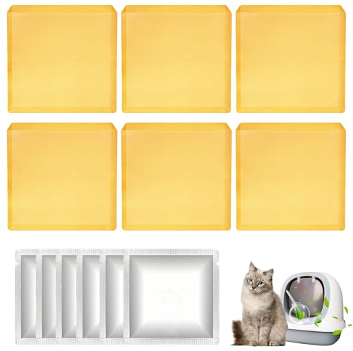 Désodorisant Autonettoyant Bac à Litière: 6 Pièces Désodorisant Litière Chat, Suppresseur D'odeurs D'urine De Chat, Destructeur D'odeurs Pour Litière Autonettoyante Pura Max, Parfum Longue Duré