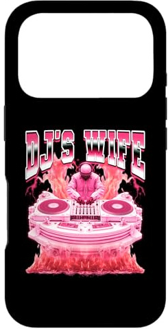Carcasa para iPhone 17 Pro Tocadiscos DJ's Wife Disc Jockey Estilo Bootleg de los 90