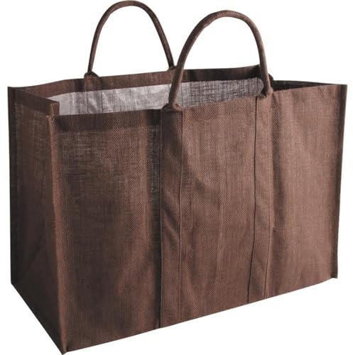 AUBRY GASPARD AG1070 Sac a buches Jute Marron 60x30x40