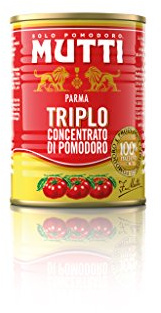 12er-Pack Mutti Triplo Concentrato Di Pomodoro,Dreifaches Tomatenkonzentrat,100% Italienische Tomaten,400g Dose