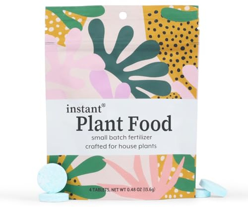 Houseplant Fertilizer & Indoor Plant Food | Self-Dissolving Tablets | Make Feeding Your Plants a Breeze | Instant Plant Food (4 Tablets)