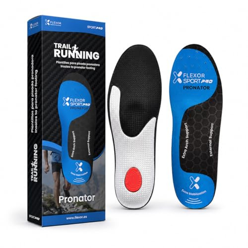 Flexor - Scarpe Trail Running Progettate per Pronatori | Stabilità e Comfort Plantare | Base Rinforzata in Resina, Taglia 42