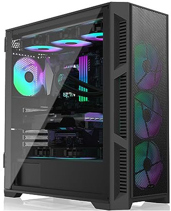 Raijintek PONOS Ultra Mesh Midi-Tower, Tempered Glass - schwarz