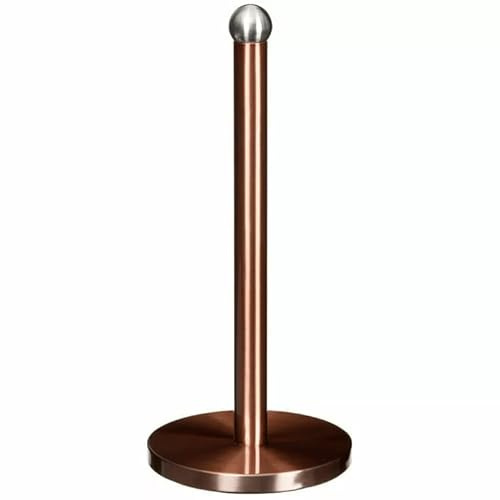 New Free Standing Kitchen Roll Holder – Durable Metal Construction, Modern Design – 35cm Height B-71 (Copper)