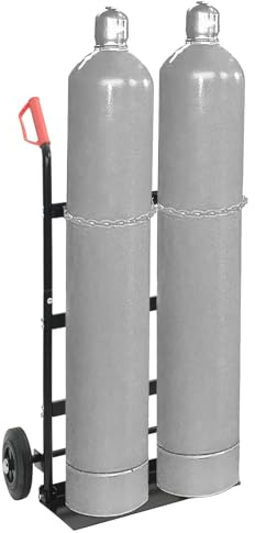 vidaXL Carrello Manuale Nero e Rosso 63 x 43,5 x 110 cm Acciaio, Soluzioni di stoccaggio garage, mensole cilindriche, racking industriale per organizzazione e spazio ottimale