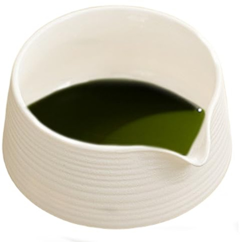 Xdyyjrasa Ciotola per matcha in ceramica da 500 ml con beccuccio e base antiscivolo - Ciotola per matcha per cucina Teestoom
