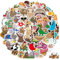 Amaxiu 100 Stück Süße Faultier Aufkleber, Tier Faultier Geschenk Sticker Sloth Geschenk wasserfest Cartoon Vinyl Wasserflaschen Aufkleber Liebhaber Geschenke für DIY Dekoration Sammelalbum Gepäck