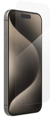 ZAGG InvisibleShield Glass XTR3 Tempered Glass Screen Protector for iPhone 15 Pro [6.1-Inch], Case-Friendly, Blue Light Filter, Easy Application, High Sensitivity, Shockproof (Transparent)