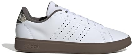 Adidas Uomo Advantage 2.0 Shoes, Ftwr White/Charcoal/GUM5, 43 1/3 EU