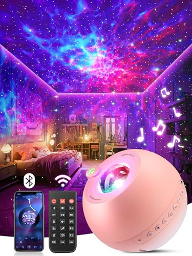 PIKOY Galaxy Projector Lava Lamp, 15 Colors 15 White Noises+Bluetooth 4 5 6 7 8 9 10 11 Year Old Girls Gift for Girls Boys Gifts Baby Gifts Birthday Gifts for Women Gifts Room Decor