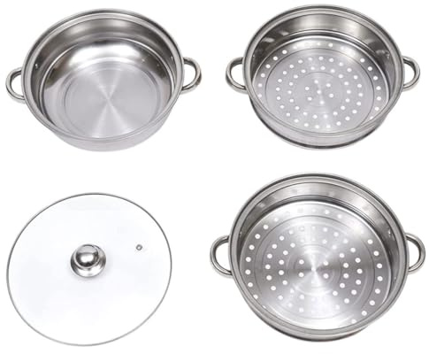 LOLIPPYY Vaporera De Acero Inoxidable Cesta Vaporera Para Cocinar Al Vapor Para Verduras y Alimentos Incluye
