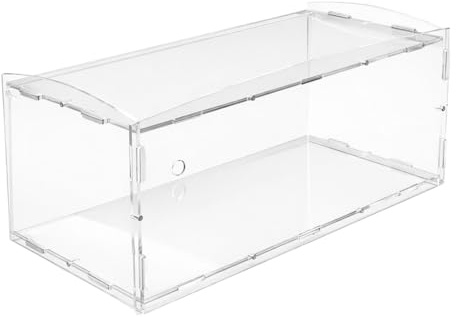 Shoplines Supplies 1 Tier Acrylic Bakery Display Case Clear Countertop Food Display Stand with Dust Protection Cover for Cakes Cupcakes Pastries Sandwiches Retail Display Cabinet