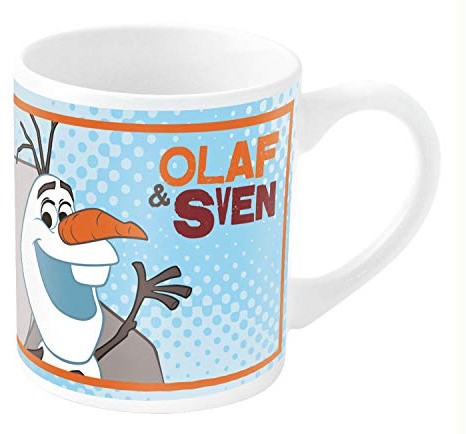 POS 24675 – kopp med Disney Frozen Olaf motiv, gjord av porslin, rymmer ca 200 ml, diskmaskins- och mikrovågsugnssäker, för barn och alla fans av den roliga snögubbe