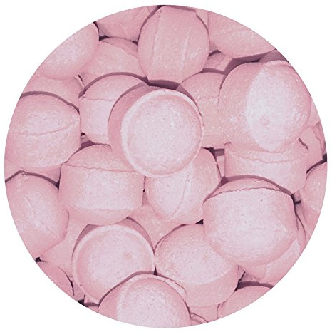 30 x Scented Bath Marbles Fizzers Mini Bombs in Gift Bag (Baby Powder)