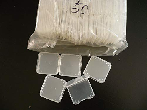 30 Pack SD MMC/SDHC PRO Duo Memory Card Plastic Storage Jewel Case (Memory Card not Included) (1 3/8 x 1 3/8 x 1/4)