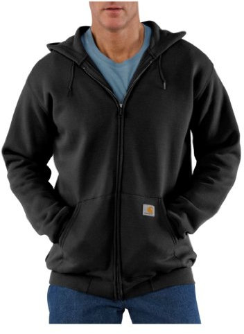 Carhartt Herren Zip Hooded Sweatshirt Sweatshirt, Schwarz, L