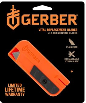Gerber Cuchillas de repuesto, para Vital Pocket Folder, 12 piezas en un estuche, 31-002739