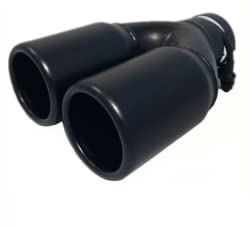 Embout echappement double rond pour sortie 45-60 mm