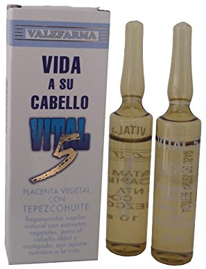 VALEFARMA MUNDI S.L. VITAL 5 REGENERA TEPEZCOHUITE 2 AMP PCA, Gota, Sin fragancia, Transparente, Unisex, Adultos unisex