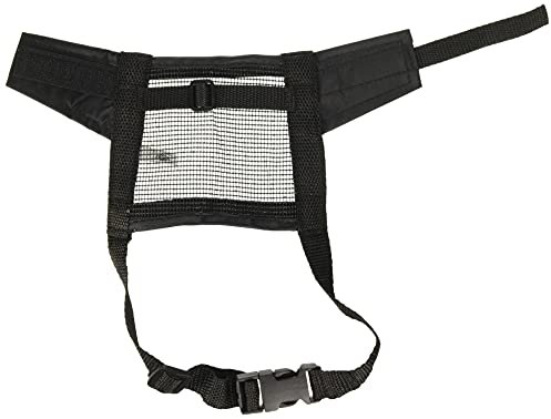Trixie 19262 Maulkorb mit Netzeinsatz, Polyester, S–M, schwarz