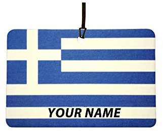 Greece Flag Personalisierter Auto Lufterfrischer