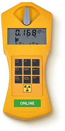 GAMMA-SCOUT Online | Contatore Geiger per la radioattività con trasmissione dati in tempo reale, strumento grafico per l'analisi, segnale acustico, allarme, interfaccia USB, software di analisi dati