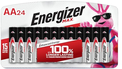 Energizer AA Batteries, MAX Double AA Battery Alkaline, 24 Count
