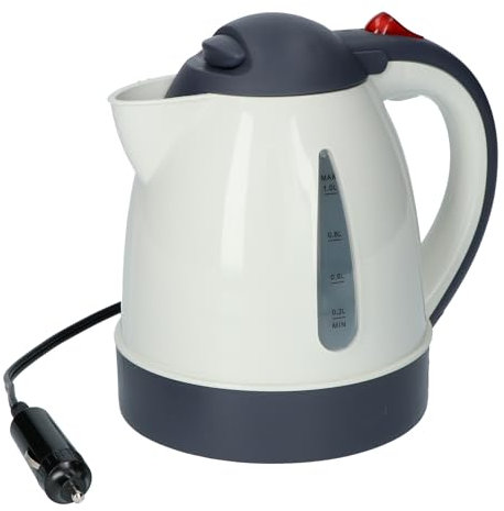 Carpoint - Wasserkessel - 1 Liter - 12 V - Weiß