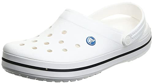 crocs Unisex-Erwachsene Crocband U Clogs,Weiß White,43/44 EU