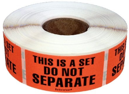 Si tratta di un set do not separate Labels, rotolo di 500