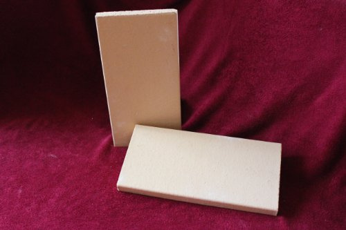 2 x Schamotteplatte Schamottstein Schamotte Ofenstein 400 x 200 x 30 mm