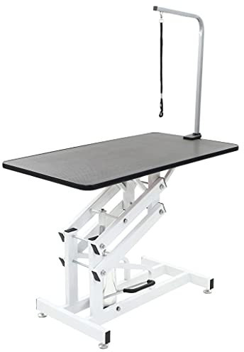 Hydraulischer Trimmtisch fürs Badezimmer für Hunde, Katzen, Haustiere Verstellbarer Drehwirbel