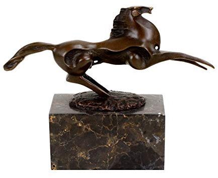 - Scultura in bronzo - Scultura dinamica stallone - firmata da Milo - Figura d'arte moderna - Cavallo - Decorazione per la casa