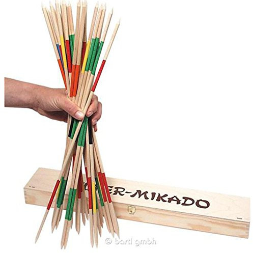 Weiss Natur Pur Weiss Natur purb33320 80 cm Mikado Geschicklichkeit Spiel in runder Box (20)