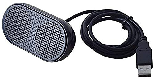 UKHONK Mini Altoparlante USB Altoparlante Portatile Altoparlante multimediale Stereo Alimentato per Notebook PC Portatile (Nero)