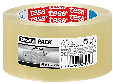 tesa Crêpe de précision 4334 PLUS - Pack de 6 - Crêpe de peintre professionnel avec support papier extra fin - pour masquer et recouvrir avec une grande précision - jaune - 50 m x 25 mm chaque