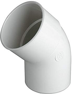 Jimten cr4gt - Codo 45 bajante macho-hembra cr4gt diámetro 80 blanco